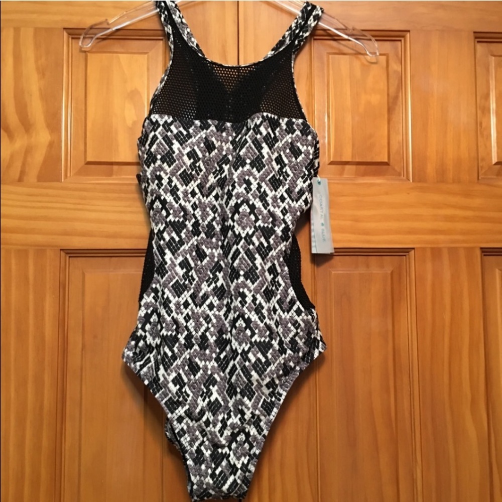 Coastal Blue One-Piece Swimsuit Size Small NWT